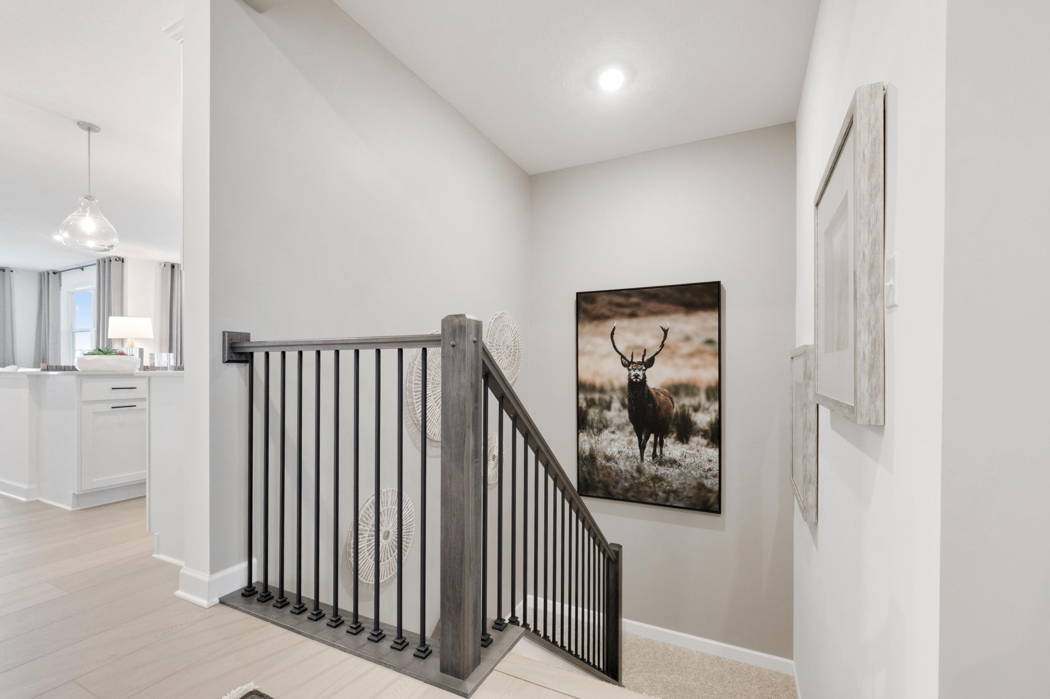 (Photo of a decorated model, actual home's finishes will vary slightly)
