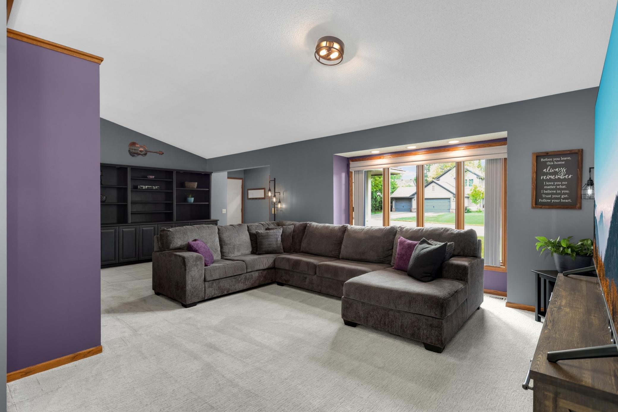 Spacious living room