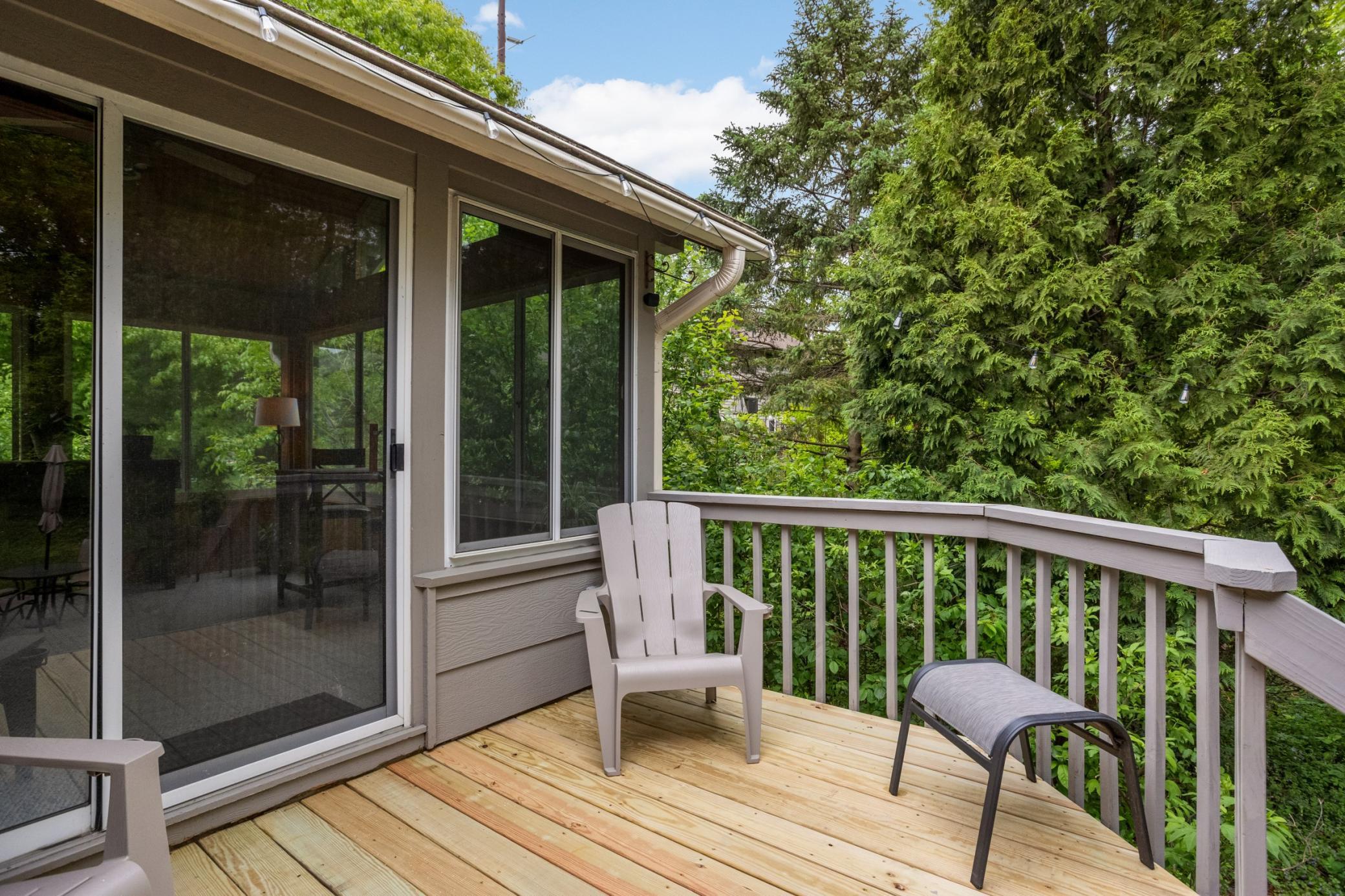 New back deck.