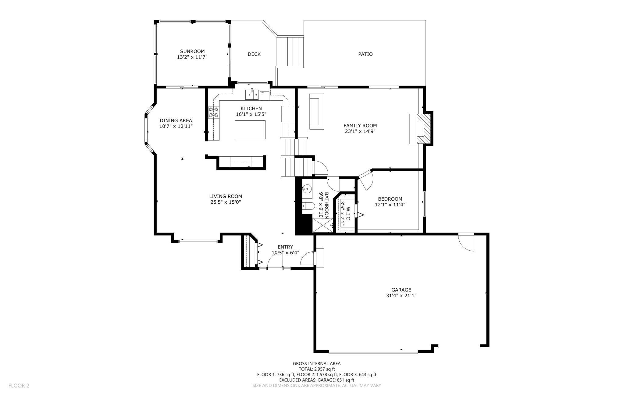 Main floor floorplan.
