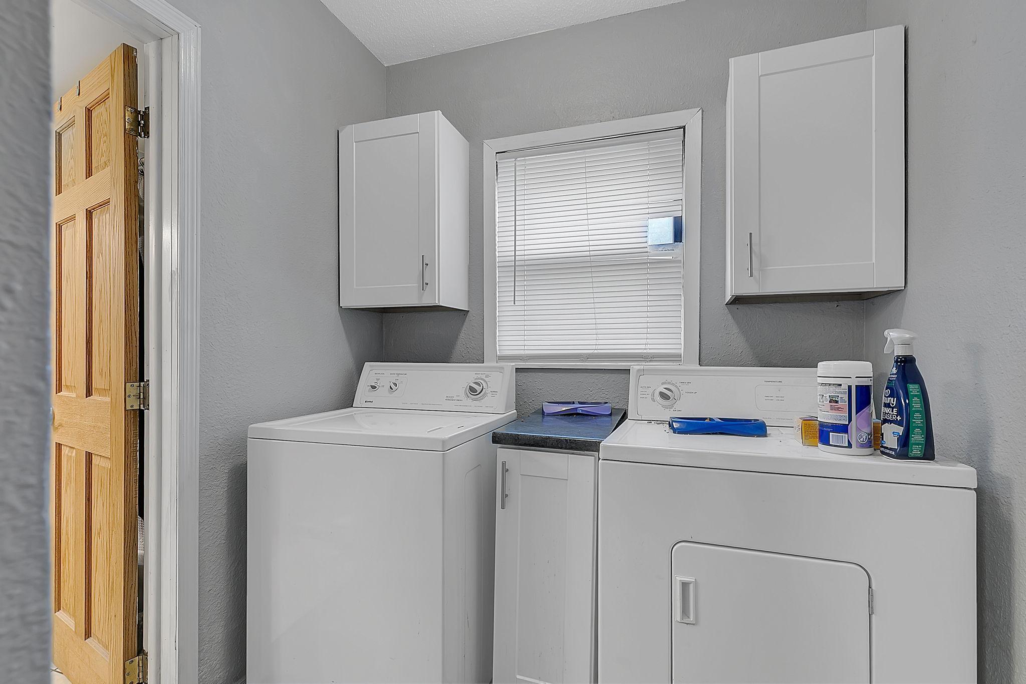 Main floor unit laundry
