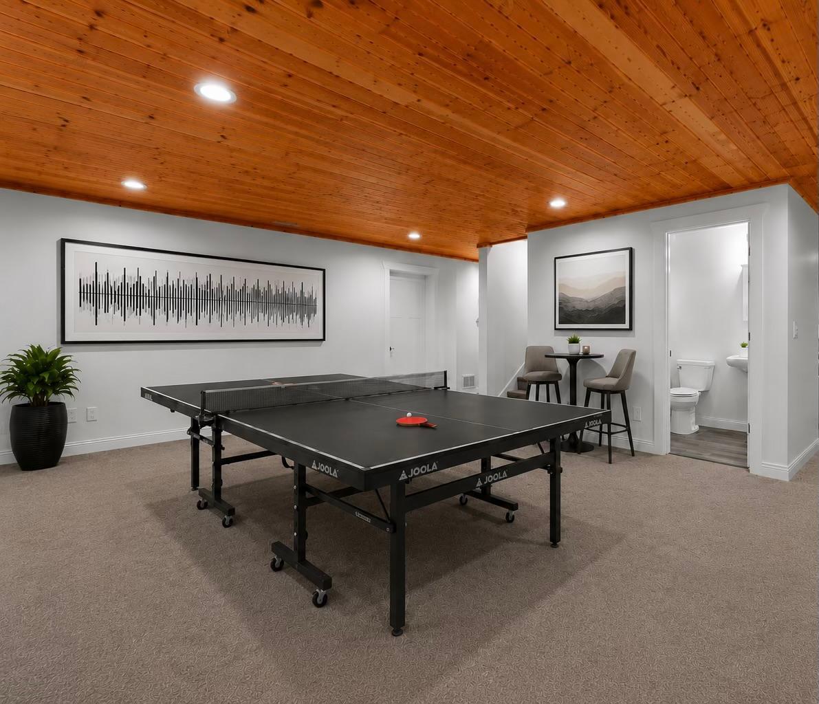 Virtually Staged Lower Level Flex Room