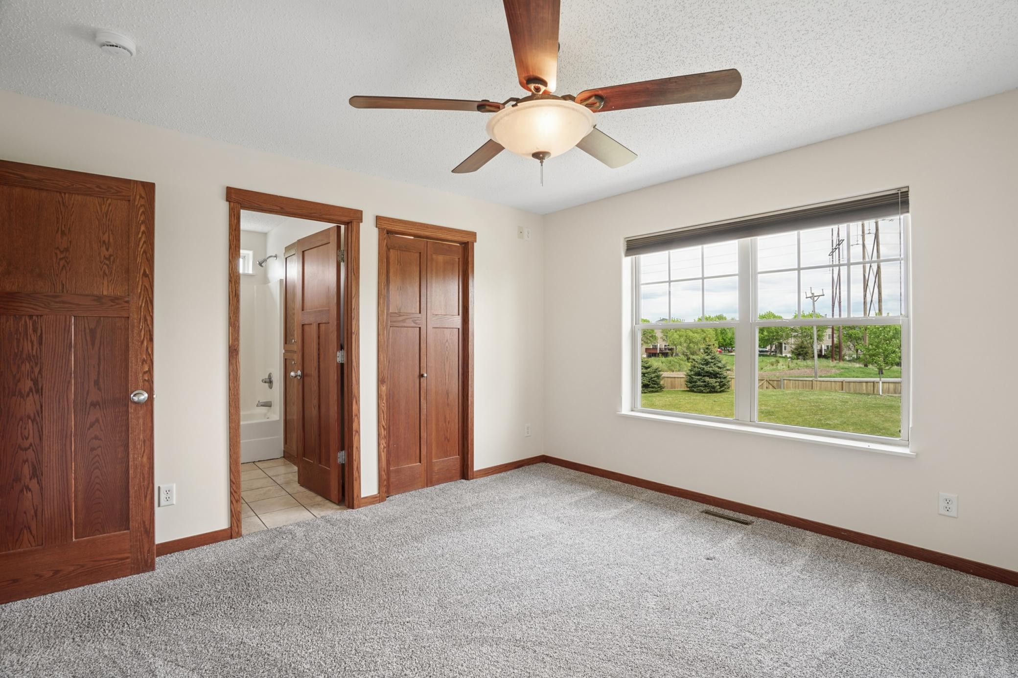 Primary with full private bath and walk-in closet