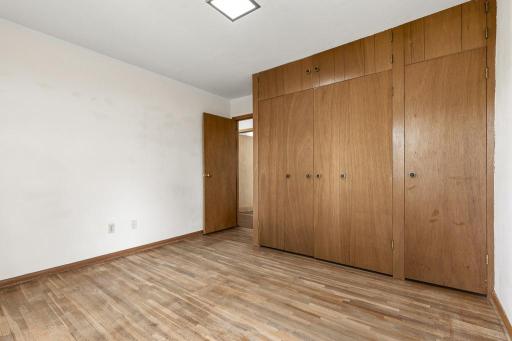 Beautiful hardwood floors waiting to be refinished! Lots of great closet space as well.