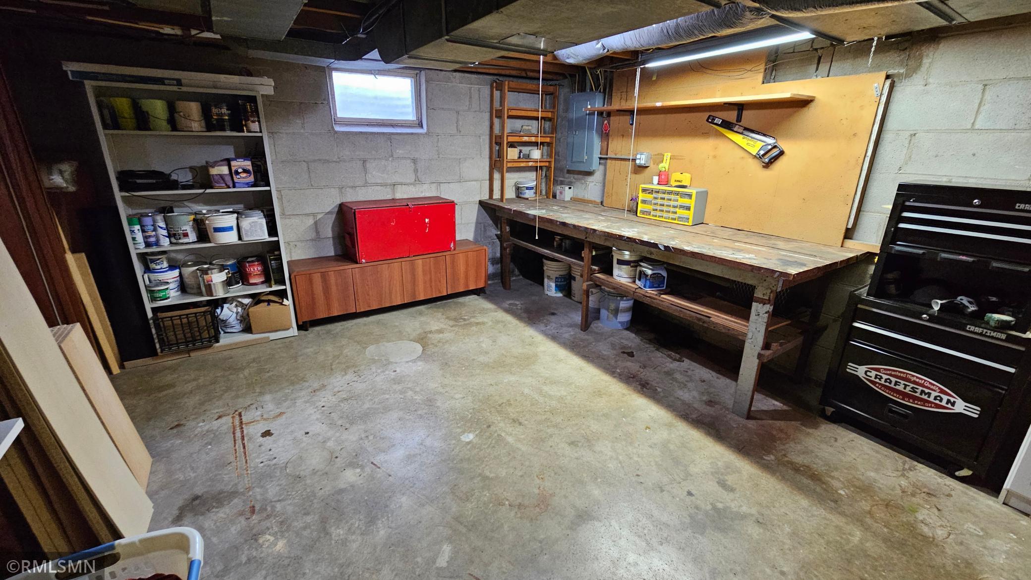 Basement Workbench Area