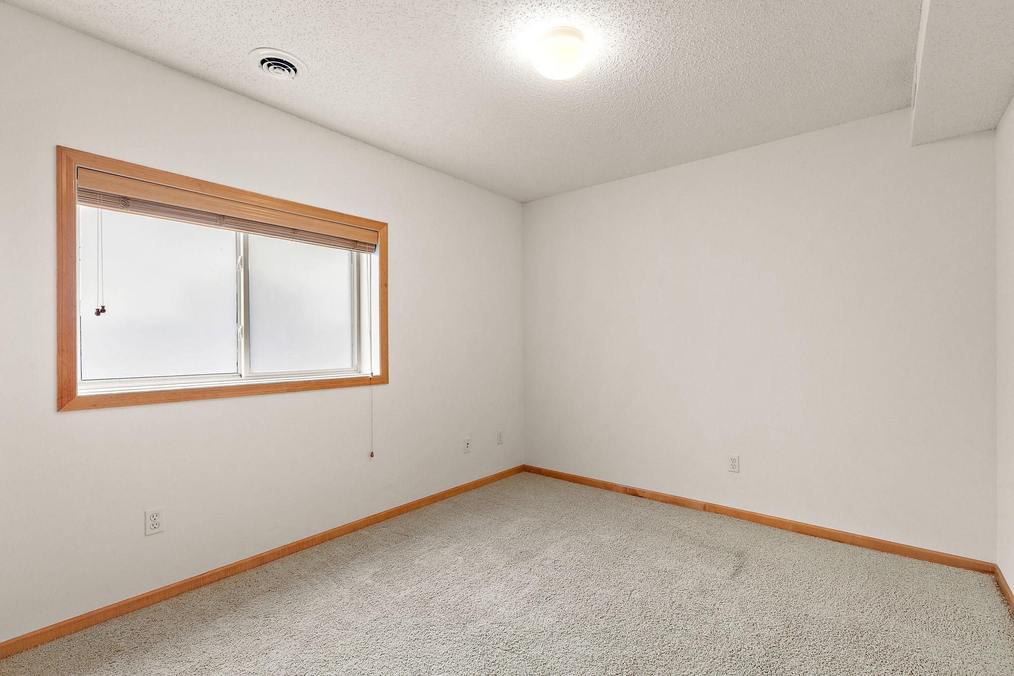 Lower level 3rd bedroom