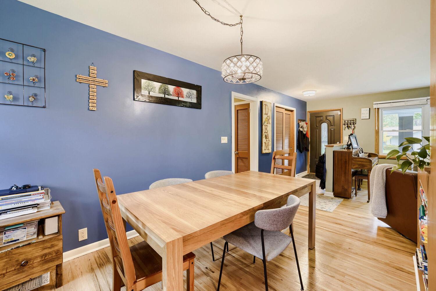Informal dining room off kitchen