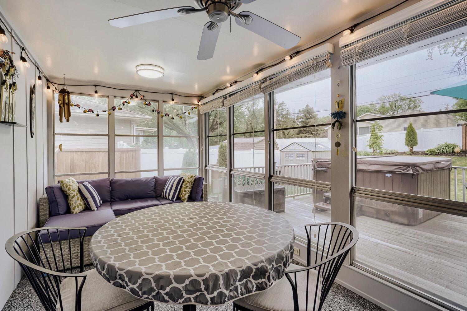 You will love the screened porch off the kitchen