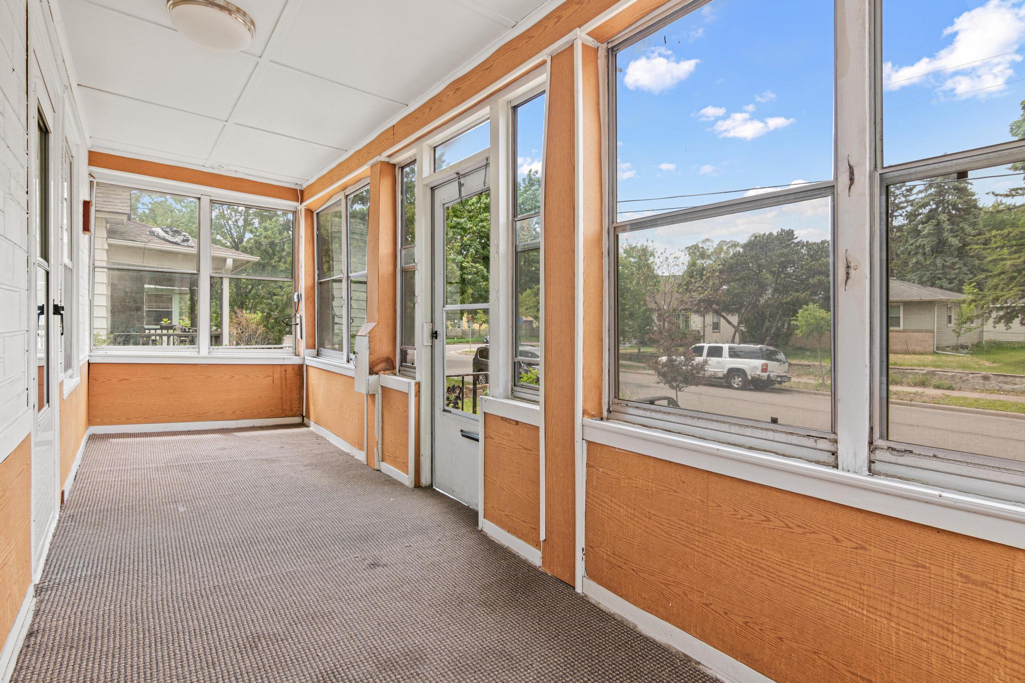 Front porch adds living space to this charming bungalow!