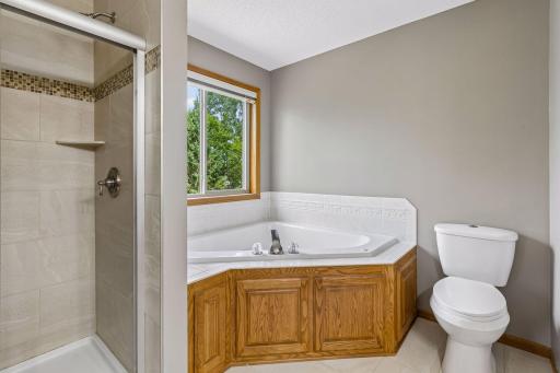 Custom tiled walk in shower