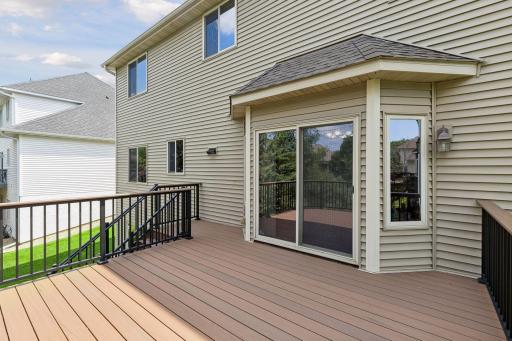 Sliding door to deck