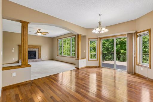 Expansive Entertaining Spaces with Beautiful Hardwood Floors