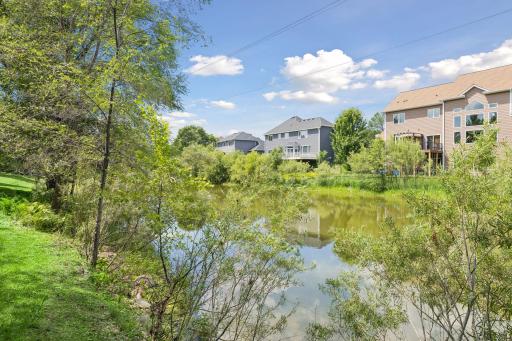 Home overlooks a beautiful pond!