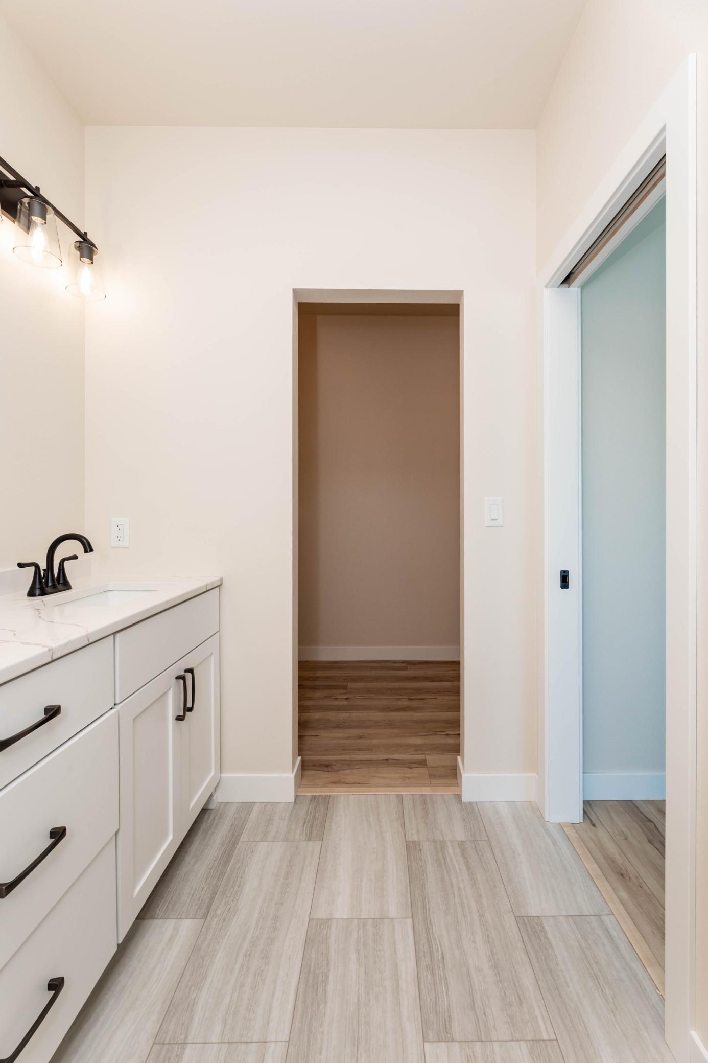 primary bathroom/closet