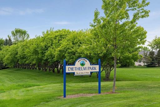 Surrounding the Victoria Recreation Center, Diethelm Park features an array of recreational amenities, including soccer fields, ball fields, community gardens, a playground, and outdoor pickleball courts (fitness, recreation and community enjoyment.)