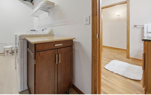 The lower level features a conveniently located laundry room just off the 3/4 bathroom, along with recent upgrades including a new hot water heater, new A/C system, and a new automatic sump pump with battery backup for added peace of mind.