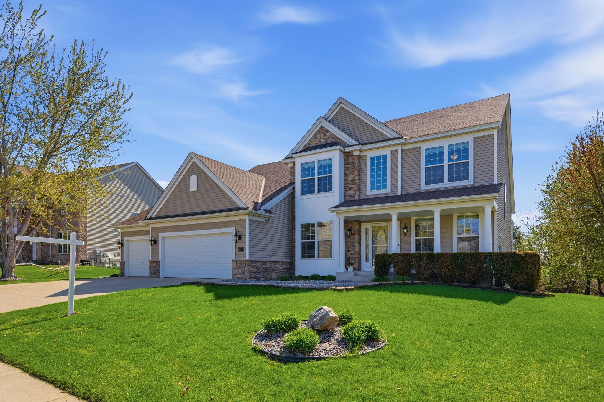 Stately and meticulously maintained, this two-story Pulte-built home in Victoria offers five bedrooms, four bathrooms, a three-plus-car garage, and a walk-out lower level, all situated on nearly a half-acre lot. Beautifully designed.