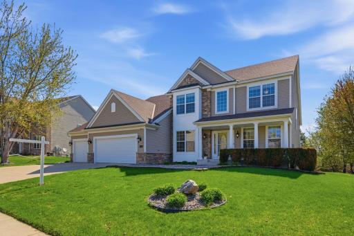 Stately and meticulously maintained, this two-story Pulte-built home in Victoria offers five bedrooms, four bathrooms, a three-plus-car garage, and a walk-out lower level, all situated on nearly a half-acre lot. Beautifully designed.