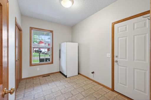 Large mud room is set up for laundry if buyer would prefer it here instead of the basement