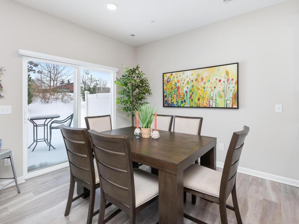 Informal dining area walks out to patio!