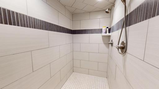 Basement bathroom shower