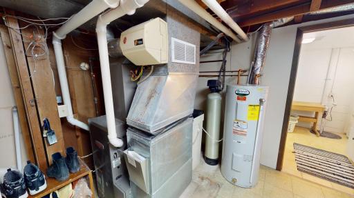 Furnace/hot water heater/water softener
