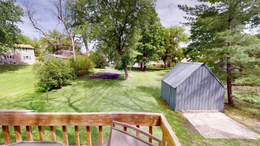 Backyard from back deck