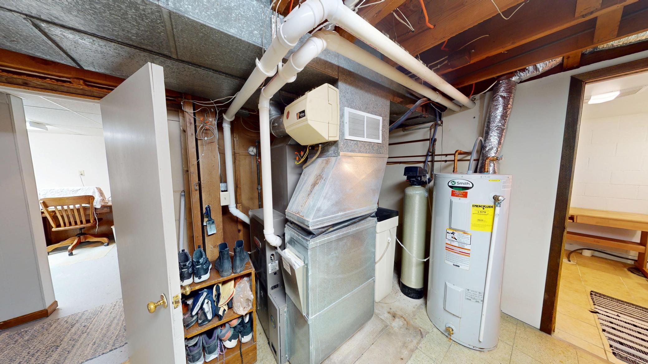 Furnace/hot water heater/ water softener
