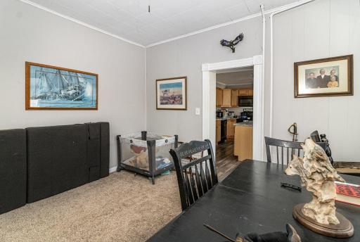 unit 2 dining room with view into kitchen
