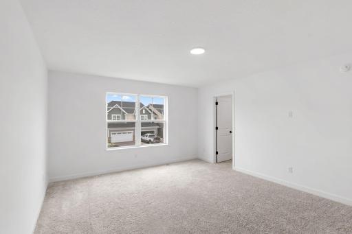 Perfect for rejuvenation and restoration, the ownerâs suite boasts the largest bedroom in the home to provide restful nights, complete with an attached full-sized bathroom and large walk-in closet.