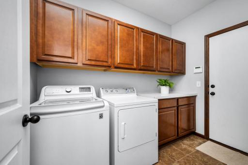 Convenient main-level laundry makes everyday living easier.