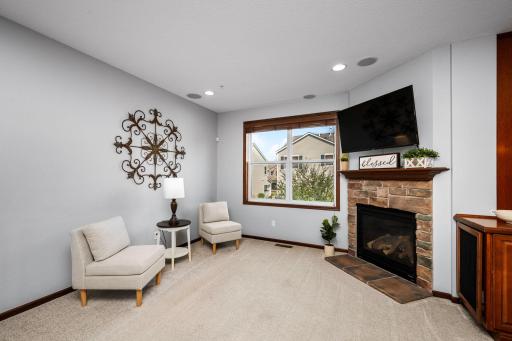 A warm and inviting living room designed for everyday living and entertaining.