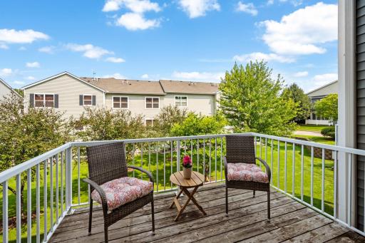The perfect spot for morning coffee or evening relaxation.
