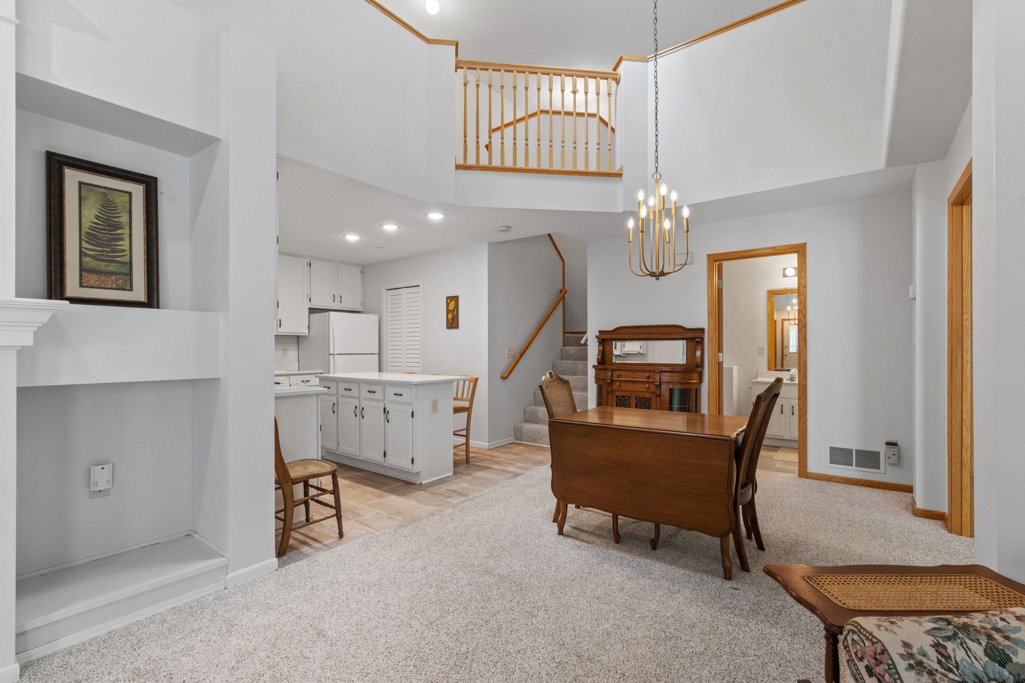 Entertain family or friends on special occasions in dining area