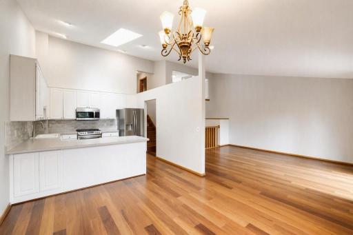 Open floor plan for entertaining.