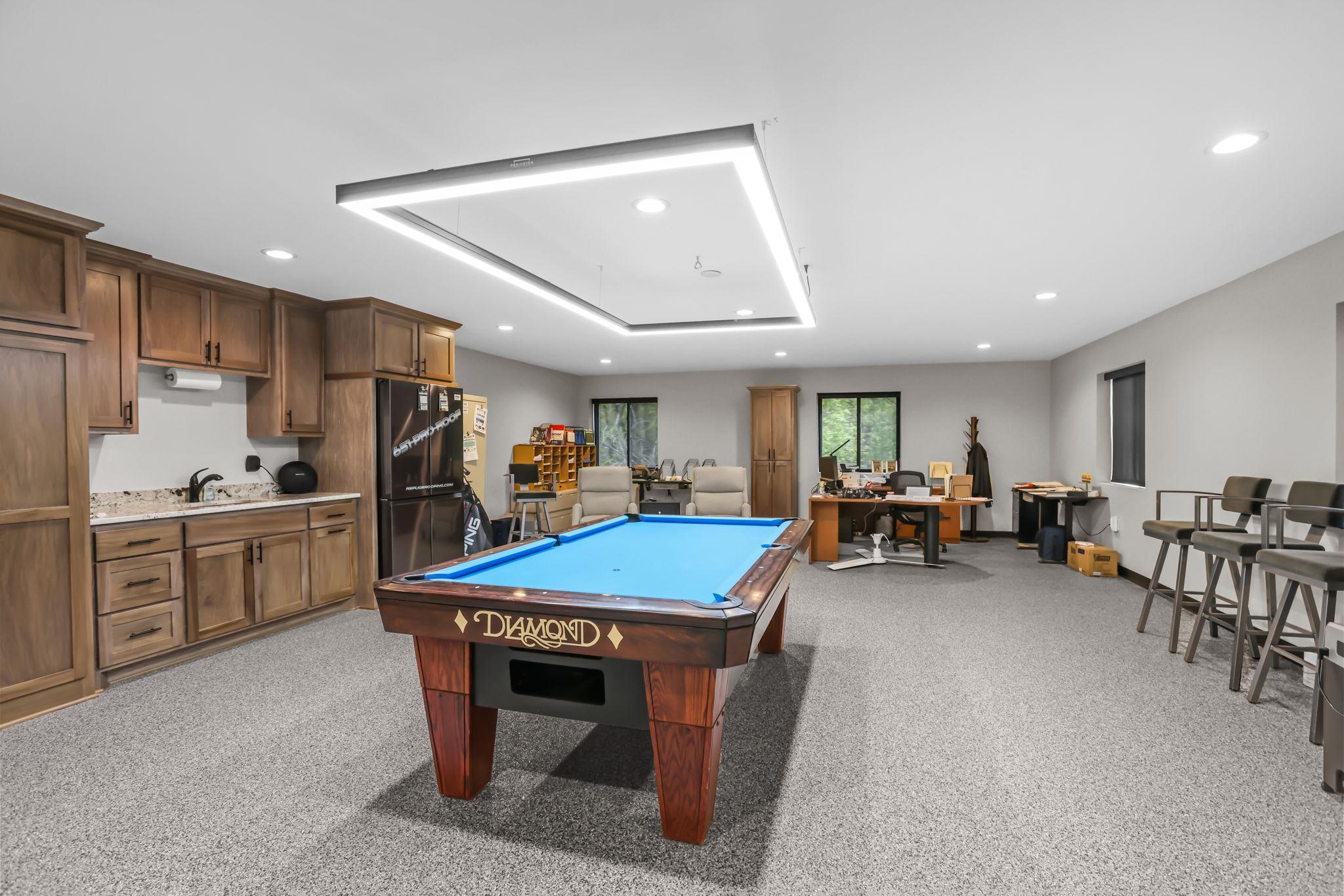60x80 Detached Garage admirable office space