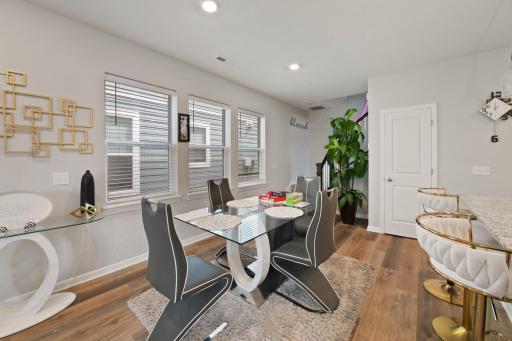 Dining area big enough for the entire family.