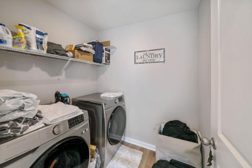 Large capacity front load washer and dryer.