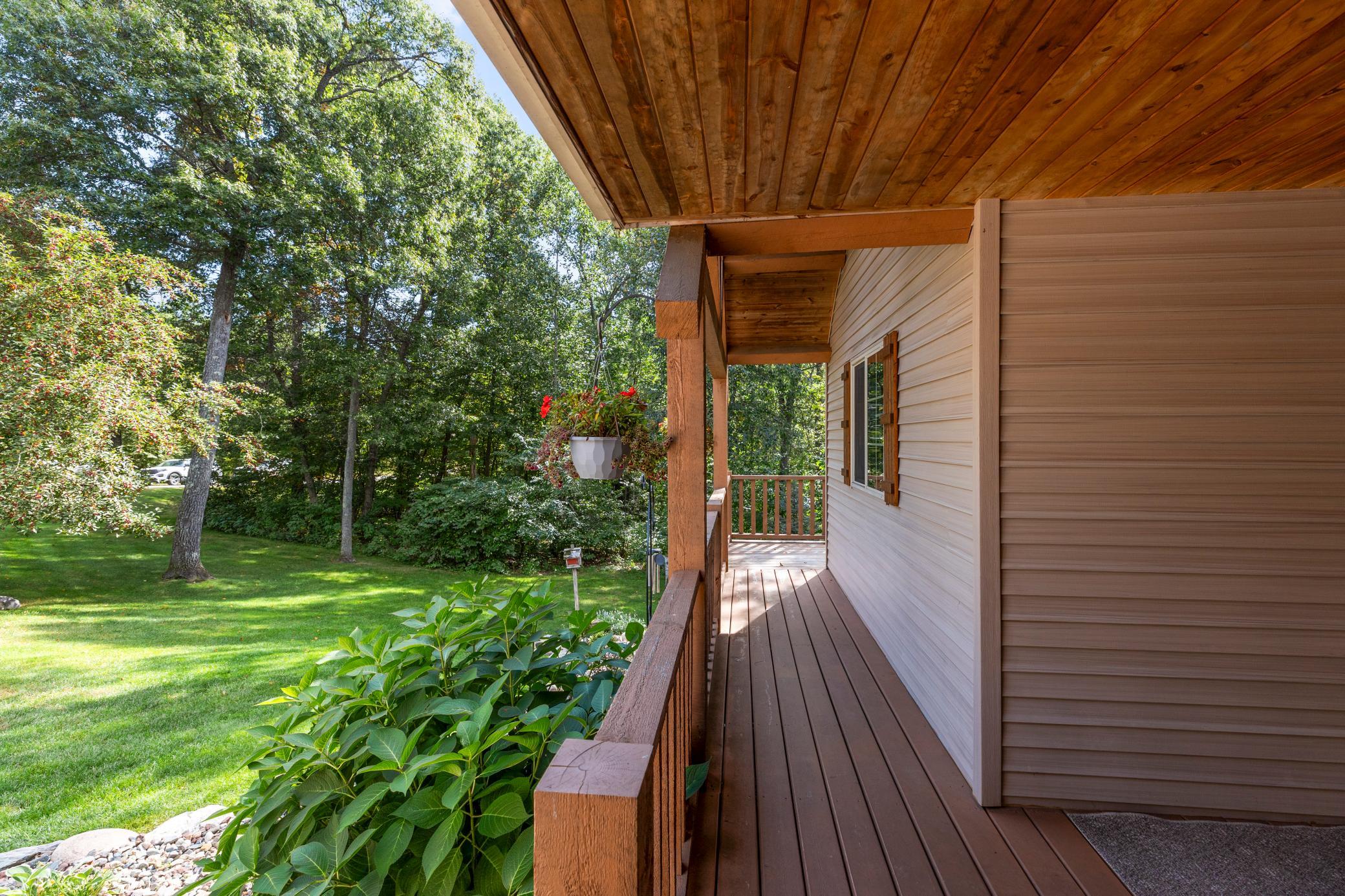 Wraparound Deck- newly stained since photo was taken.