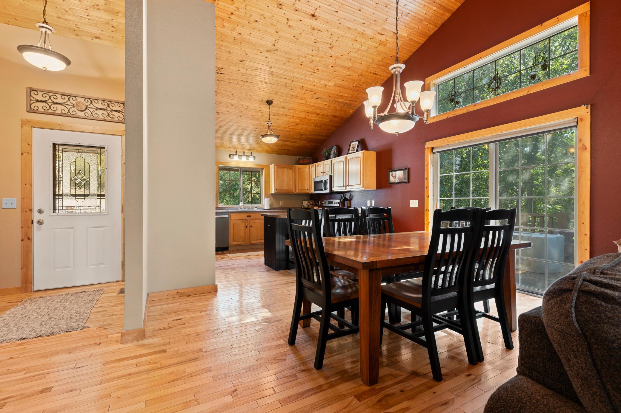 Dining Room with hardwood flooring throughout!