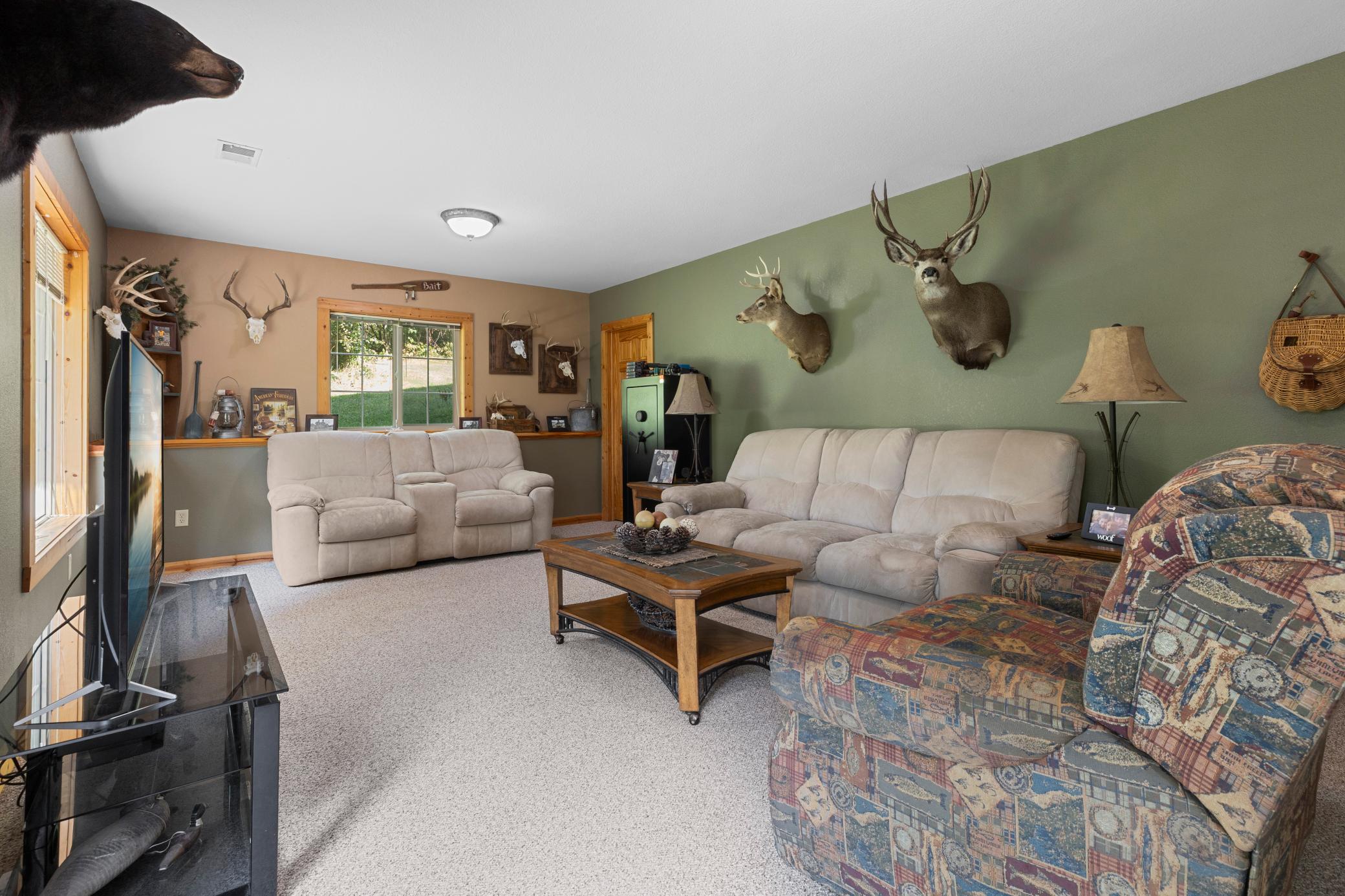Family Room- Lower Level (all new flooring since picture was taken)