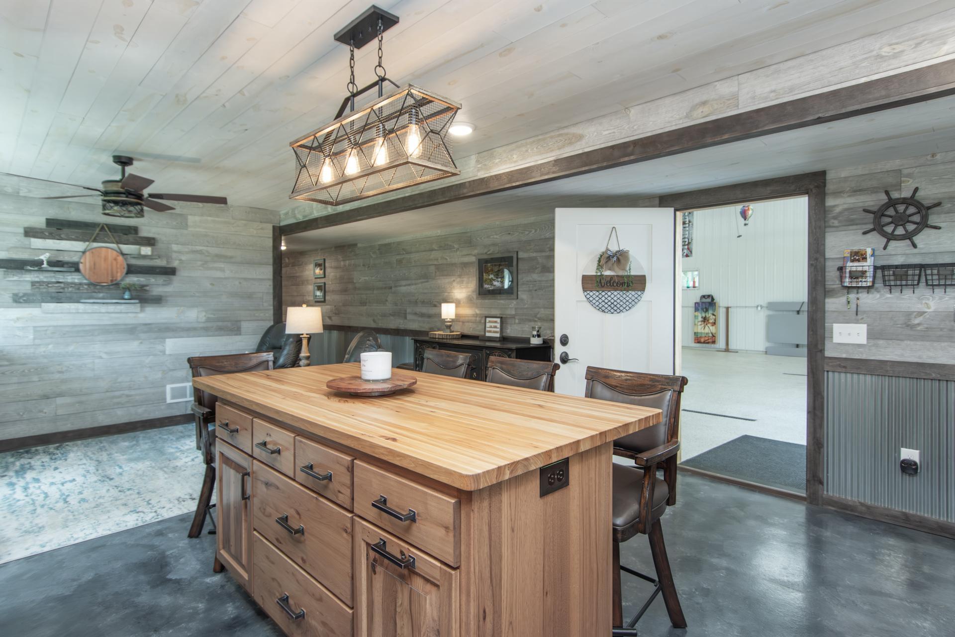 From the kitchen to the garage,