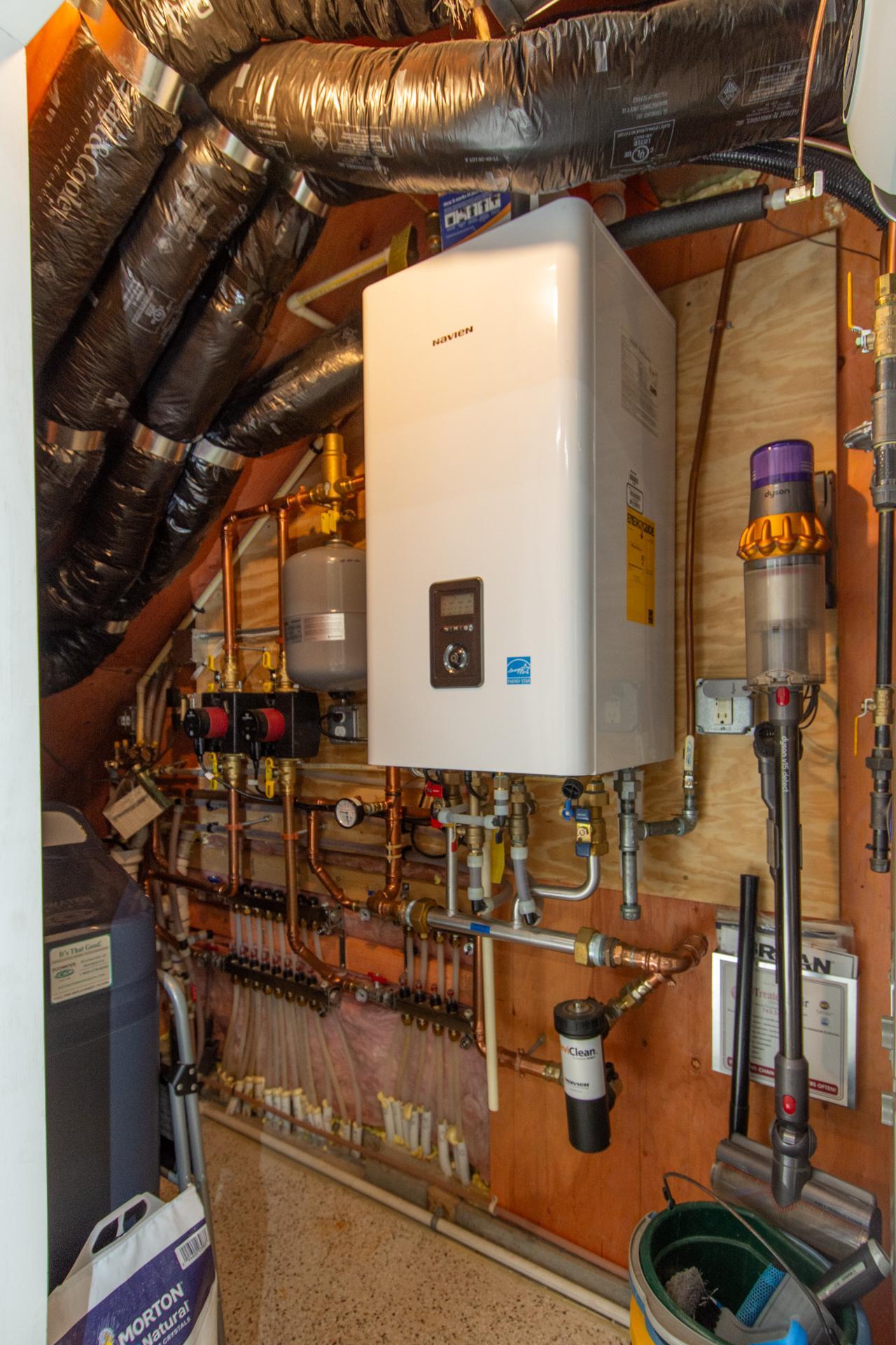 On demand water heater and boiler combo.