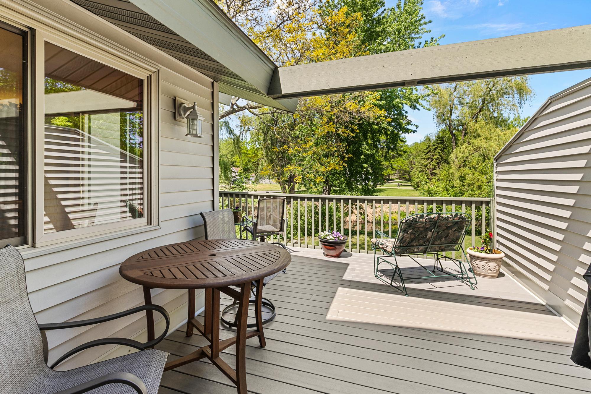 Addition deck view from Primary Bedroom.