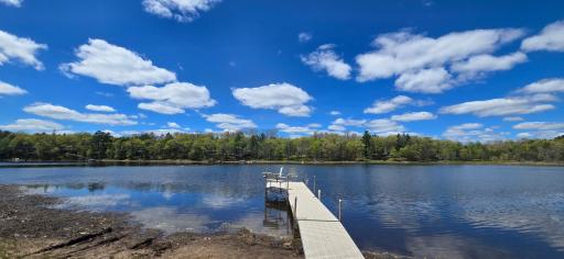 Beautiful Lucerne Lake - Launch boat/pontoon right from the yard - 24' Dock w/bench & chairs
