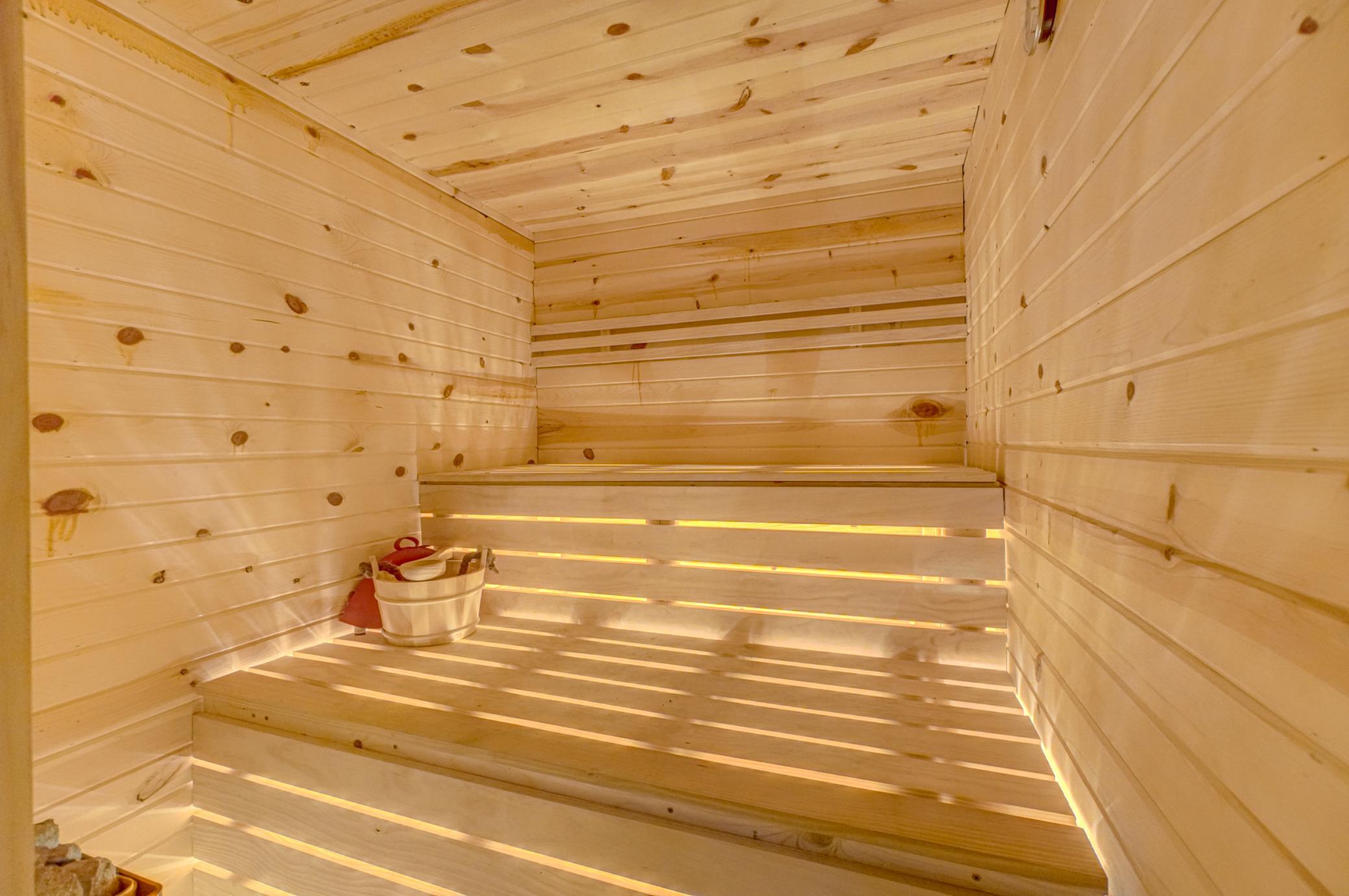 Relax in your electric sauna!!