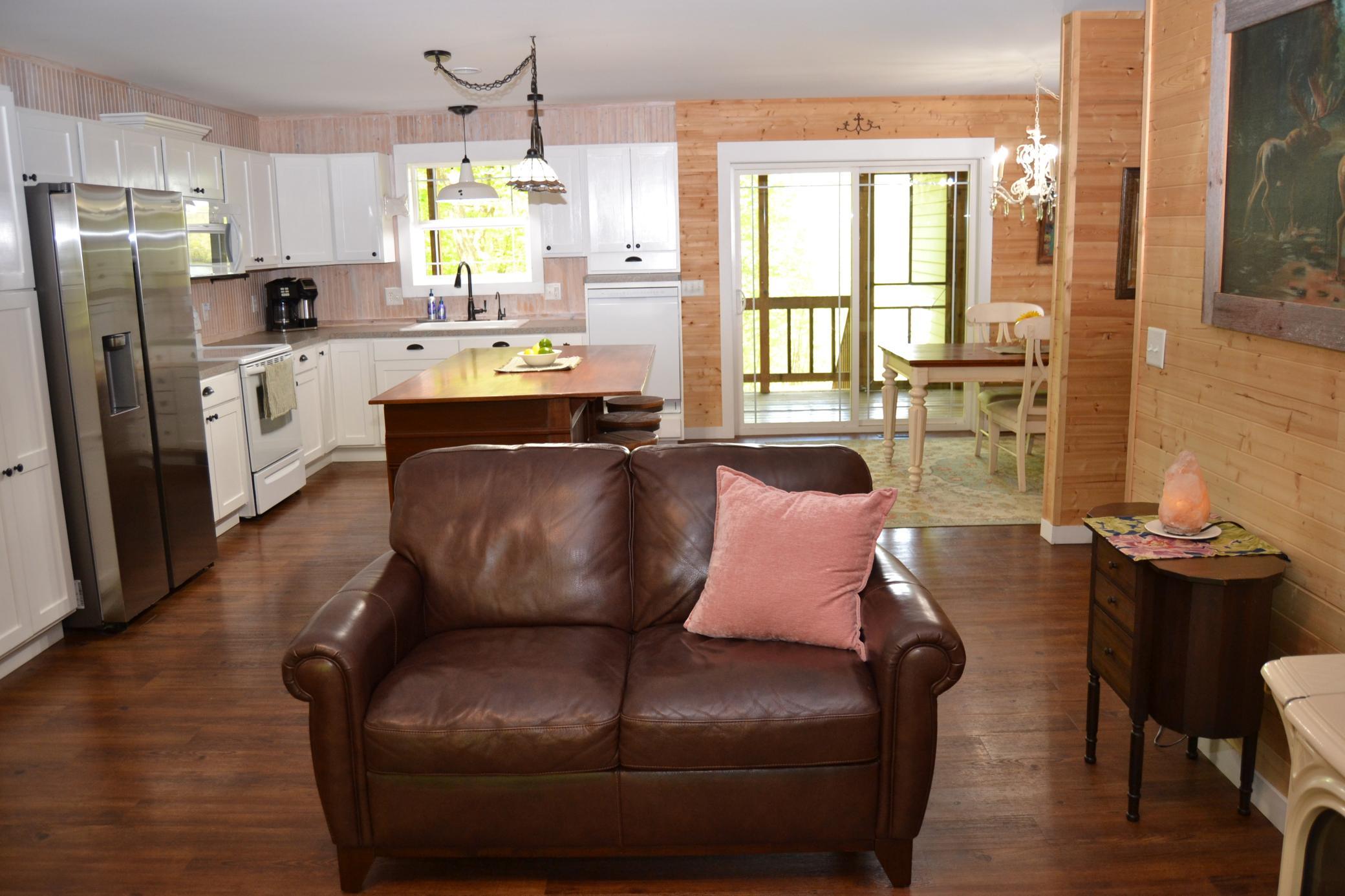 living room to kitchen