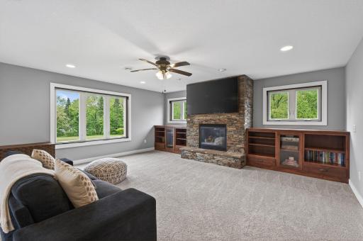 The beautiful finishes continue throughout the lower level.