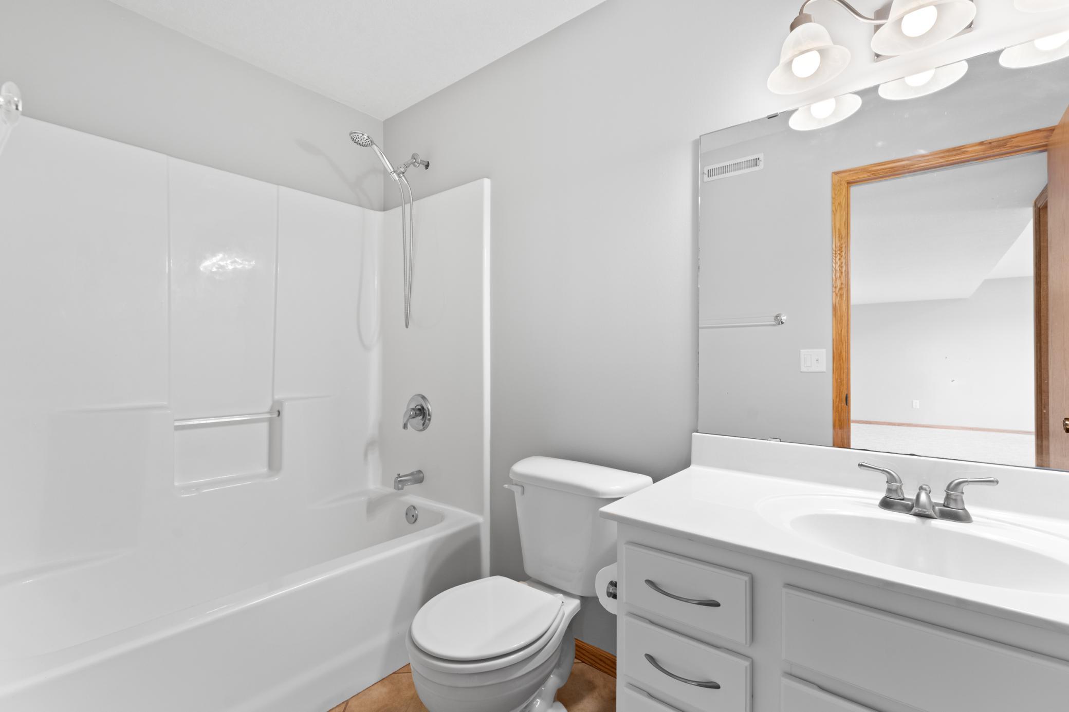 Lower level bath