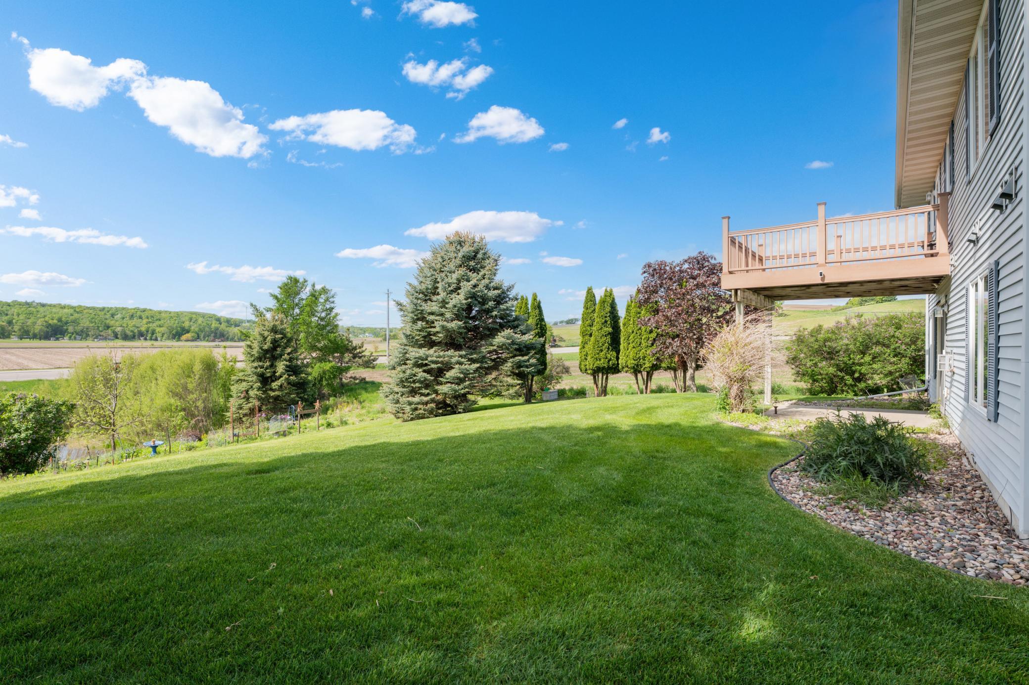 Backyard, view from deck #2